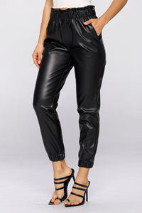 black drawstring pants