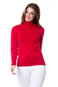 turtle neck button accent sweater